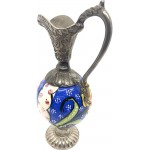 Turkish Style Porcelain Ceramic and Copper Decorative Everyday Ornament Pitcher Decorating Kit Creative Gift for Family Decorate - BSE7JC5J9