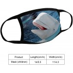 Beluga Whale Cute pattern Decorative Kids Face Mask Washable Dust Reusable Filter for Children - BVAFUQRS4
