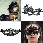 CNYMANY Women's Sexy Flexible Lace Masks Eye-mask for Ball Party Venetian Masquerade Costume - BP1IX1DZG