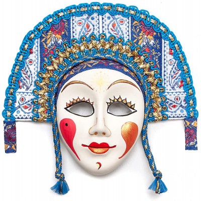 Decorative Porcelain Mask - B0JHDXWF3