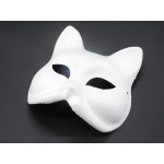 Fox Mask White Paper Blank Hand Painted Face Mask Pack of 3 - BE3U4RRKN