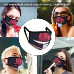funny Mask with A Zipper Custom Decorative Art Board - BRTUT59QX