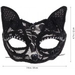 Generic Fox Lace Cat Lace Eye Mask Masquerade Party Funny Costume Half Face Eye Mardi Gras Halloween Party Costume Props Accessory Black 6J43NDZPDMA16X5957F7IHPK - BROKEKAH7