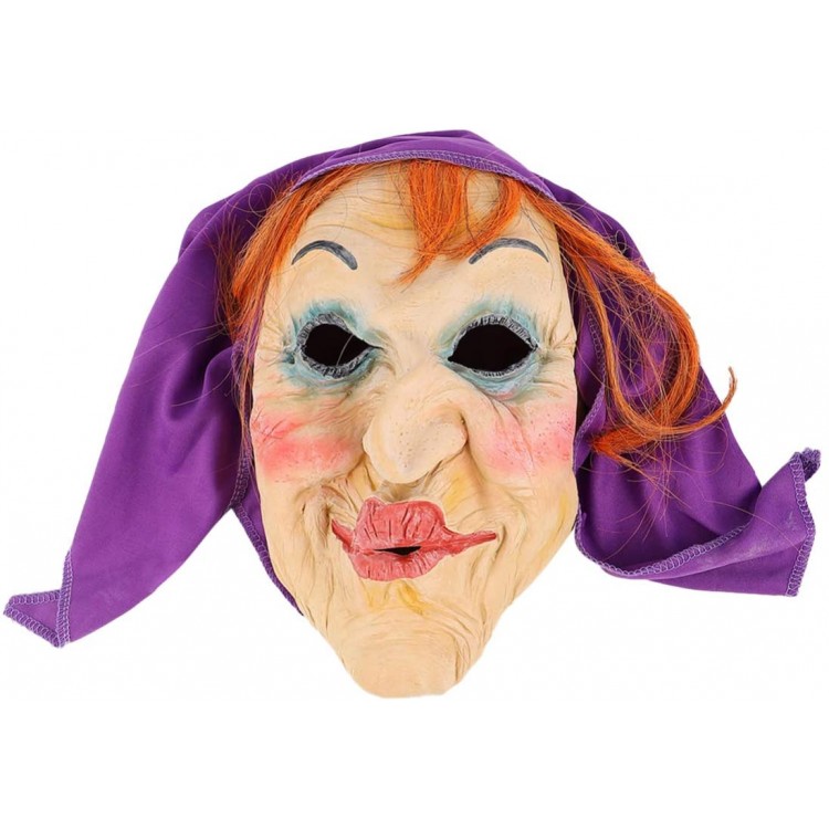 KESYOO Halloween Witch Head Mask Devil Costume Party Full Face Mask Headgear Decorative for Masquerade Haunted House - BYW6SGVQN