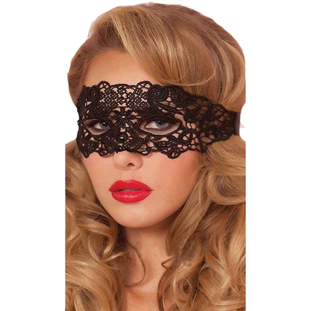 Mordarli Sexy Lady Girl Lace Eye Mask for Halloween Masquerade Party - BJUKALI1N