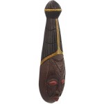 NOVICA Decorative Large Wood Mask Black 'Good Marriage' - BME4N8W8S