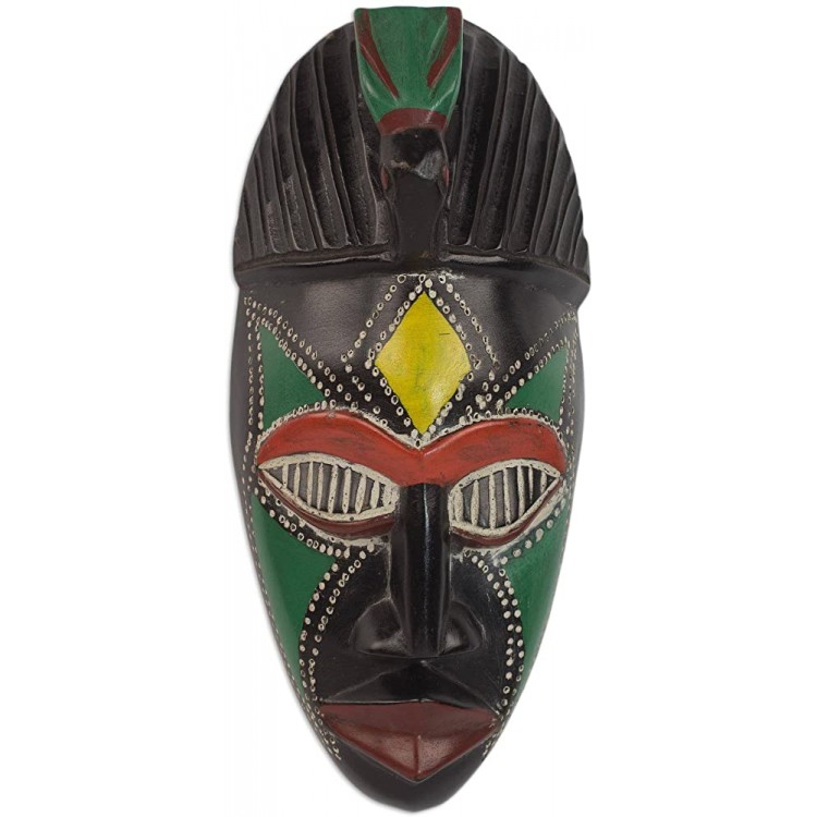 NOVICA Decorative Wood Mask Multicolor - BCWL5140F