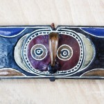 NOVICA Decorative Wood Mask Multicolor 'BWA Butterfly Bird' - BM2OJ22SX
