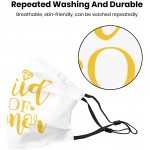 Parnir Bridesmaid Face Mask Reusable Adjustable Washable Soft Bachelor Party Wedding Party Gifts 2pcs for Women Sister Decorative Masks Maid of Honor - BWH39DROD