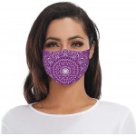 Round Decorative Face Mask with 2 Filter Washable Reusable Cloth Adjustable Balaclava for Adult Men Women - BU2BSBBT9
