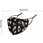【US IN STOCK】Floral Face Masks for Women Reusable Washable Decorative Face mask Flower Mouth Cloth Covering Anti Dust Full Protection Holidays Face Bandanas Protection Face Veil Guard for Lady - BKEMQOQVC