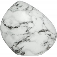 Ansons Urns White Marble Cremation Urn Mountain Rock Funeral Urn Aluminum Memorial Garden Burial Urn for Human Ashes Adult Size Aluminum with Marbled Design - BJYJNCRI6
