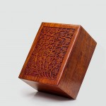 Artisans Crafted Premium Rosewood Decorative Hand Carved Wooden Urns | Carved with Precision | Memorial Wooden Urns for Loved Ones | Nagina International XX-Large - BBWM3H7IT