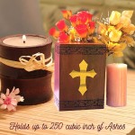 Cremation urns for adult ashes decorative tree of live xlarge memorial keepsakes box medium size wood funeral earns remains burial carved outdoor crematory boxes for male men dad mom mother child - B3OYJ4KD6