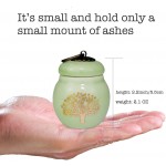 DIAUSMI JEWELRY 2.2'' Set of 4 Ceramic Small Urns for Human Ashes Mini Keepsake Decorative Urn Tree of Life Urn with Gift Box - BFIUQD9Y0