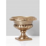 Serene Spaces Living Gold-Plated Sorrento Flower Urn Use for Home Decor Event Centerpieces Wedding Parties Floral Arrangements Indoor or Outdoor Urn Planter Measures 10 Tall & 12 Diameter - BYZ19WBPR