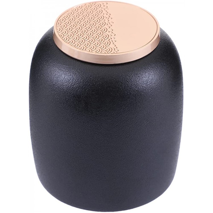 urn Keepsake Decorative Small urn Black Mini Sharing for Adult Ashes Urn for pet Dogs and Cats - BQ3D7RBHY