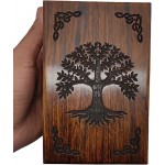 Wooden Urn for Human Ashes | Tree of Life Wooden Urns Handcrafted Funeral Cremation Urn for Ashes Rosewood Cremation Urns Decorative urn-Keepsake Cremation urn Box 6''x4''x3'' - BSXQM6RYO